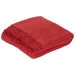 Kuscheldecke Laura Rot 130x170 cm Fransen - Rot, ROMANTIK / LANDHAUS, Textil (130/170cm) - James Wood