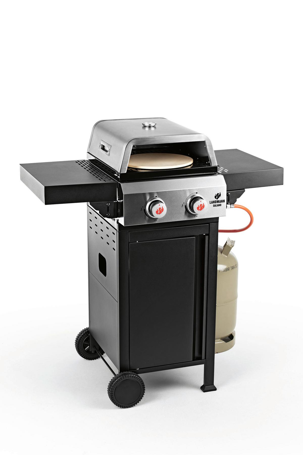 Gasgrill Landmann Gasgrill Caliano 2.0 - Chromfarben/Schwarz, Basics, Metall (98/58/105cm)