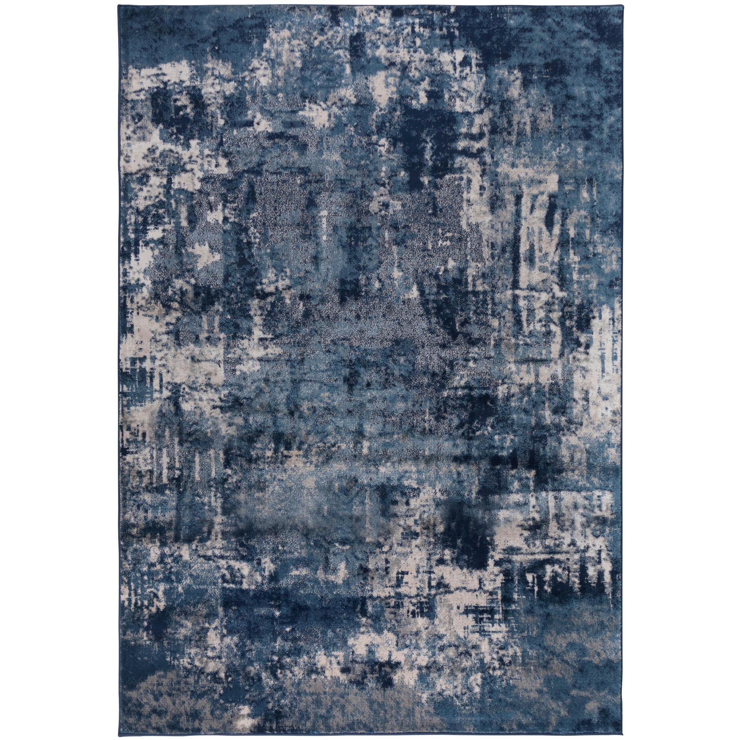 Teppich Dunkelblau B: 150 cm - Blau, Basics, Textil (150/80cm)
