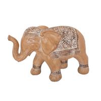 Dekoelefant Sophia - Braun/Weiß, LIFESTYLE, Kunststoff (37/16/23,5cm) - Luca Bessoni