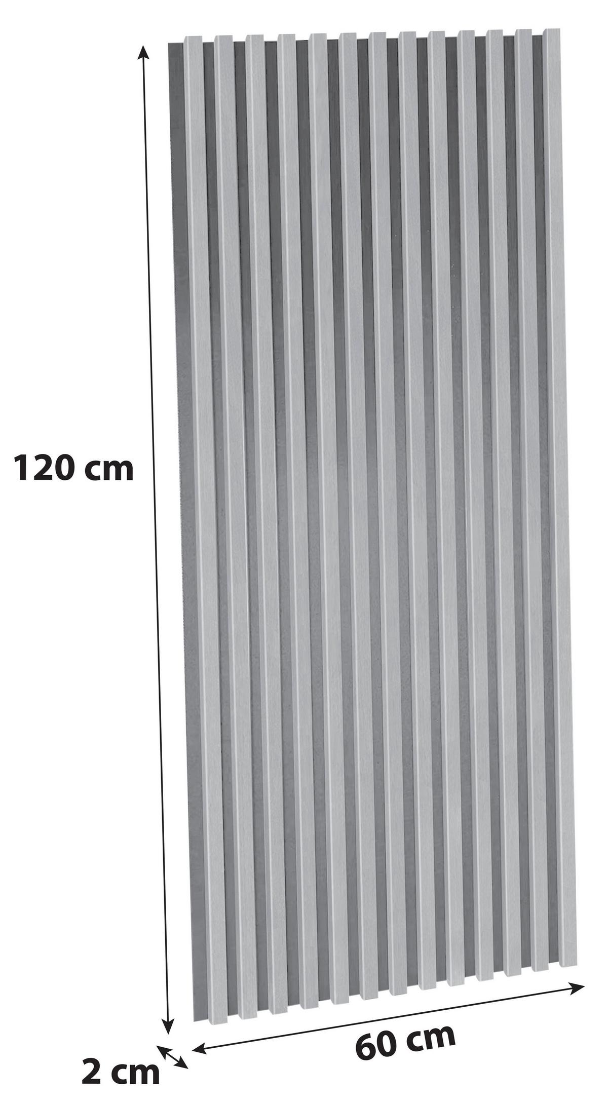 AKUSTIKPANEEL JOSEF - Eichefarben/Weiß, MODERN, Holzwerkstoff/Kunststoff (60/120/2cm)