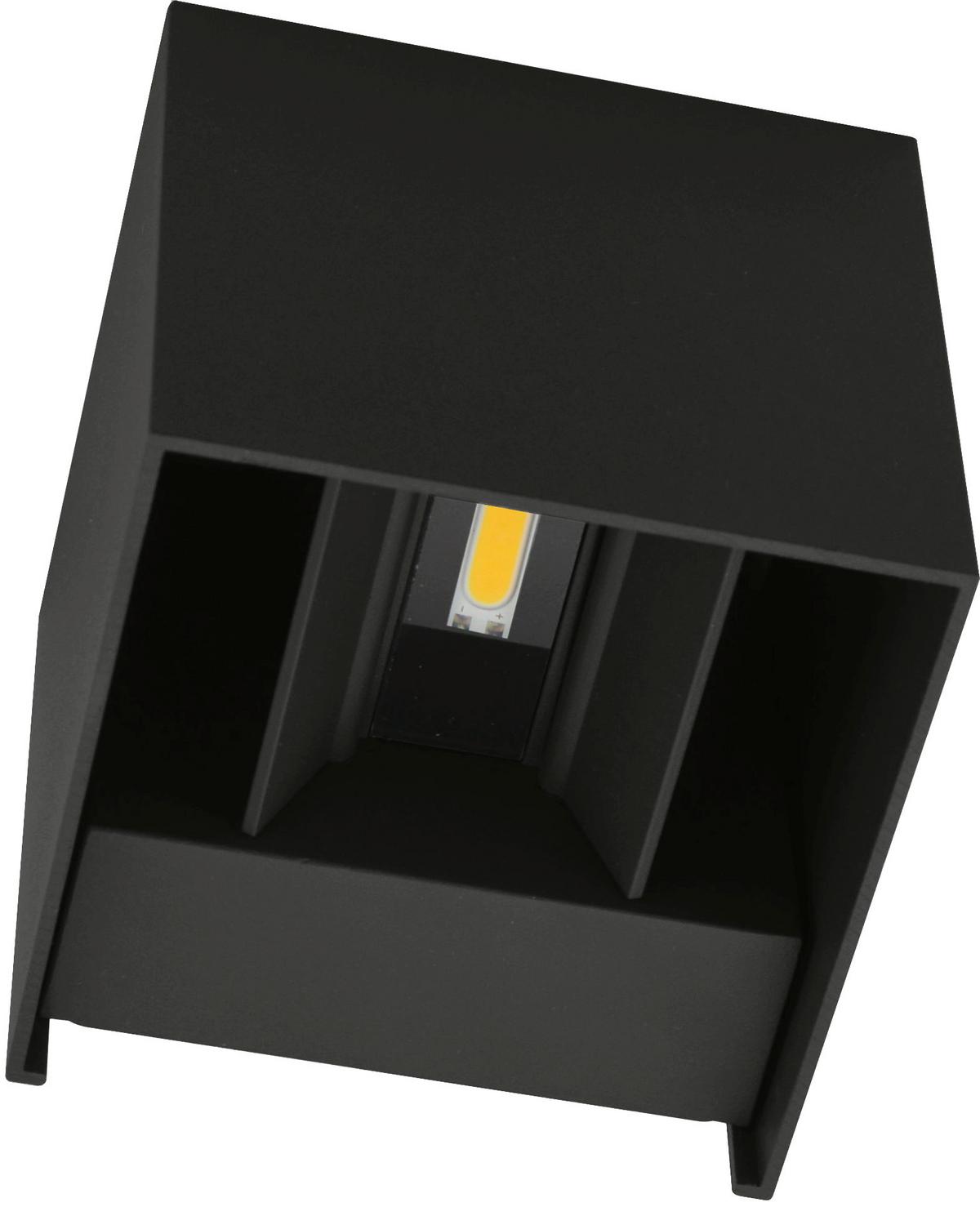 Außenwandleuchte 2528000271696 Qube Anthrazit - Anthrazit, Design, Metall (11,2/11,2/11,2cm)