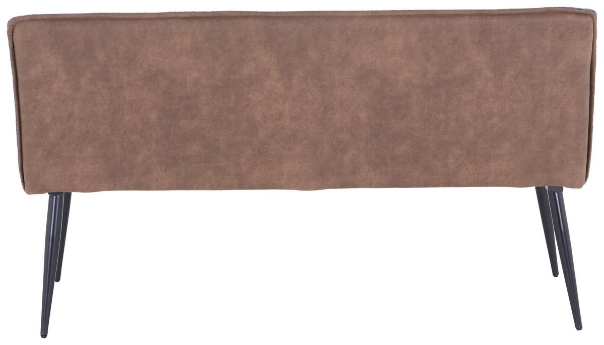Sitzbank Cory - Blau/Schwarz, MODERN, Textil/Metall (140/83/62cm) - MID.YOU