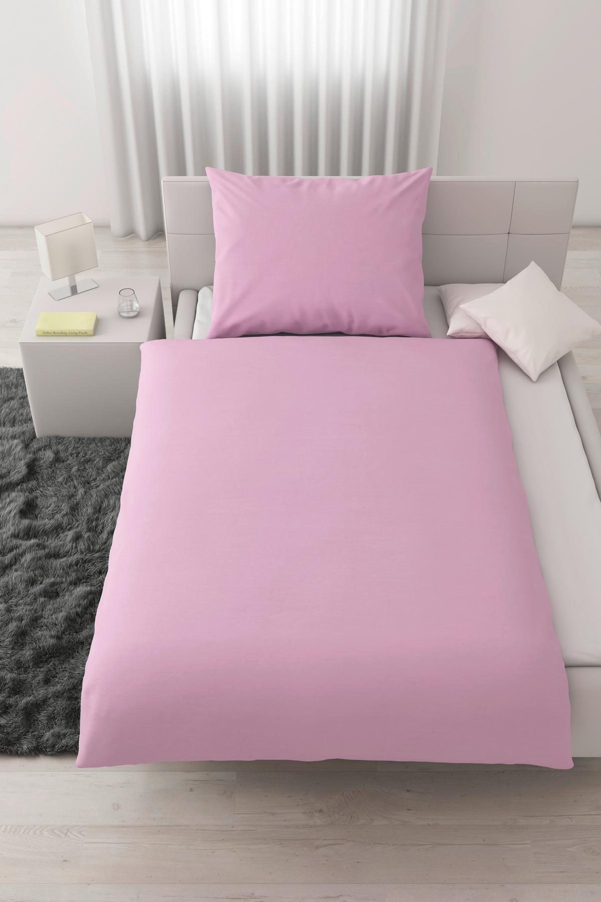 Povlečení Annika, 140/200cm,šeříková - barvy stříbra/šeříková, textil (140/200cm) - Modern Living