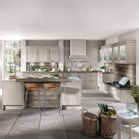 Einbauküche Caracas Frei Planbar Landhausstil - Eichefarben/Grau, MODERN, Holzwerkstoff - Vertico