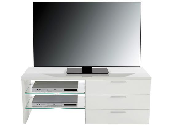 Tv Stolík Merlin Ii - biela, Moderný, kompozitné drevo (118,4/47/39,6cm) Tv Stolík Merlin Ii - biela, Moderný, kompozitné drevo (118,4/47/39,6cm)