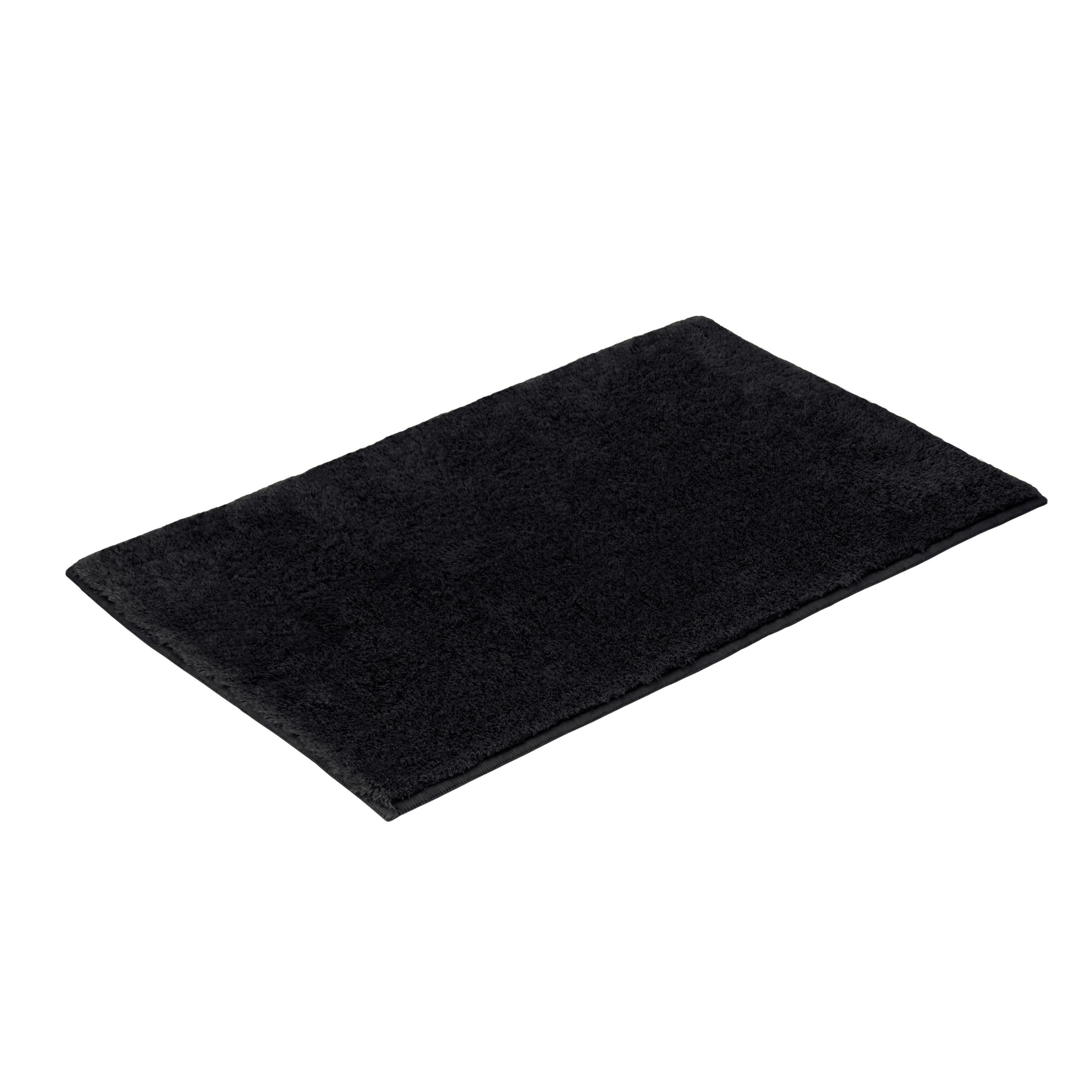 Fürdőszobaszőnyeg Timeless - fekete, Basics, textil (70/120cm) - Vossen