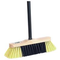 Besen mit Metallstiel L: 126 cm Kunststoff-Borsten - Kirschbaumfarben, KONVENTIONELL, Kunststoff/Metall - Ondega