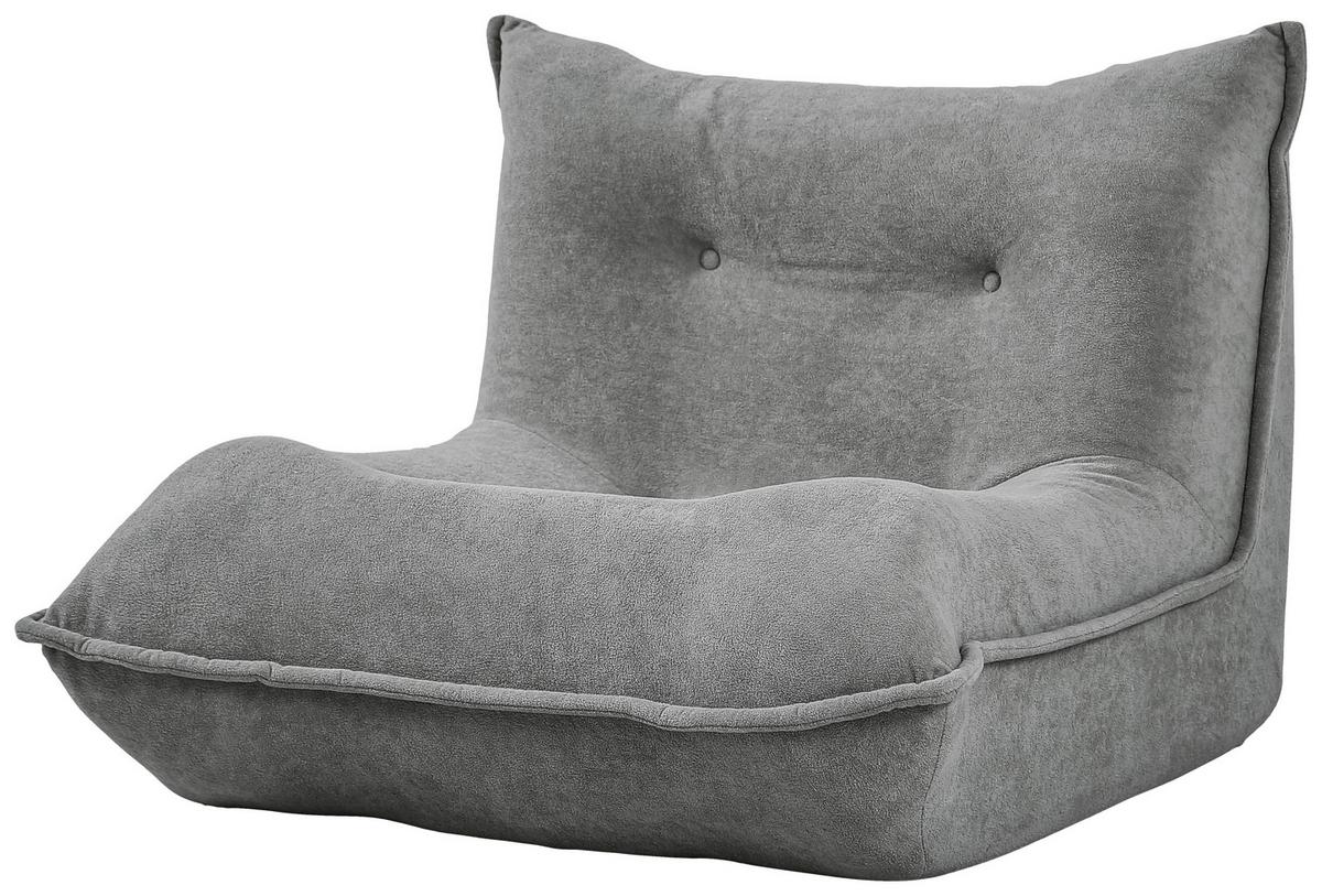 Relaxsessel Dubia Grau B: 82 Cm - Grau, Design, Textil (82/67/93cm) - Livetastic