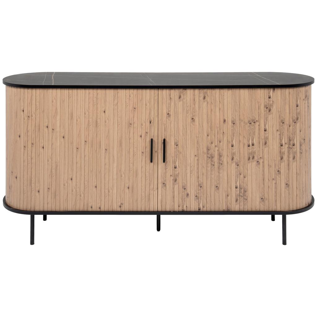 Sideboard Kajsa Schwarz/Artisan Dekor B: 160cm