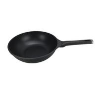 Panvica Wok Black Line, Ø: 30cm - čierna, Konventionell, kov/plast (30/9,5cm) - Gourmesto