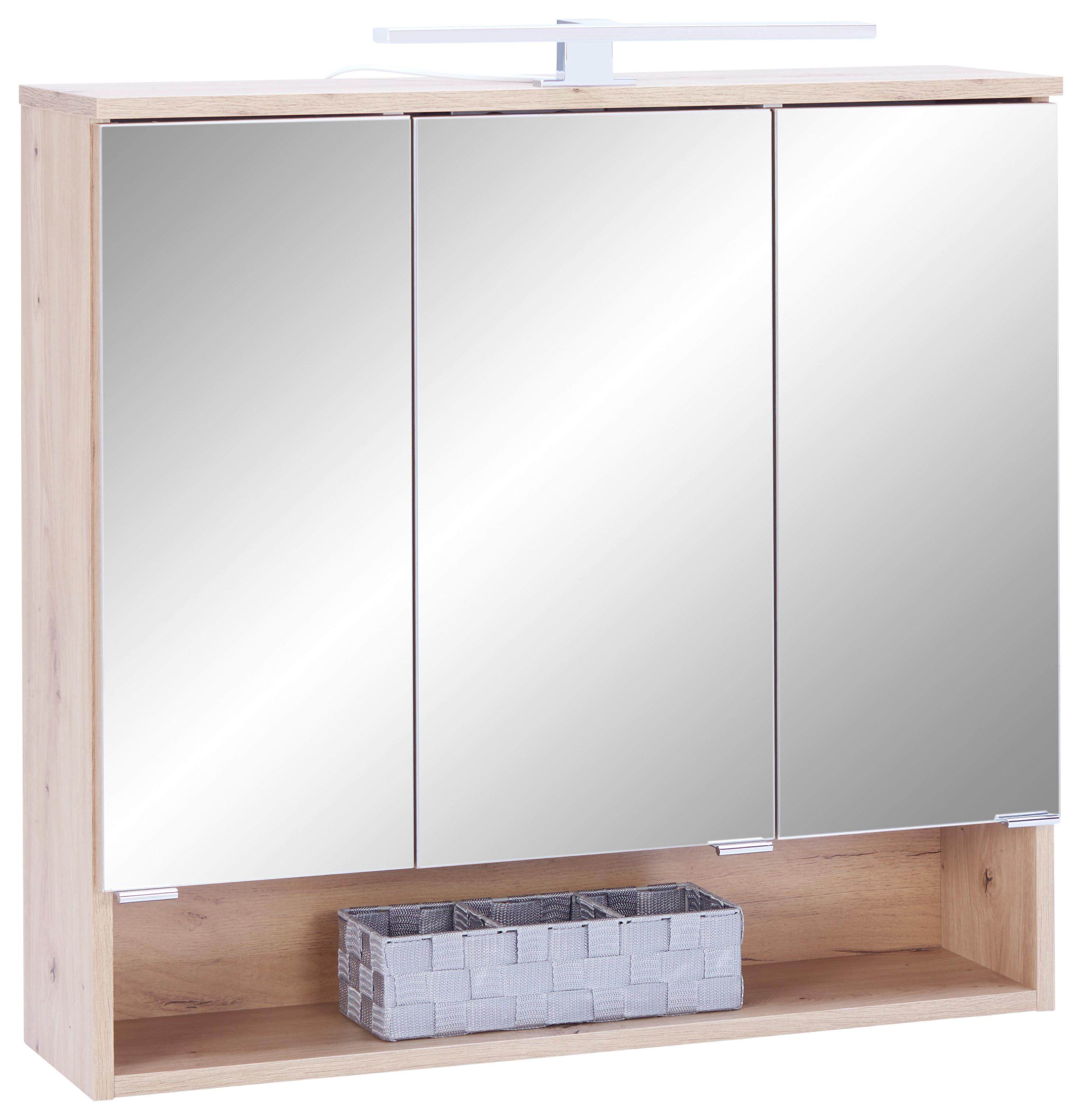 Spiegelschrank Fresh m. LED 3-Türen BHT: 80x75x20 cm