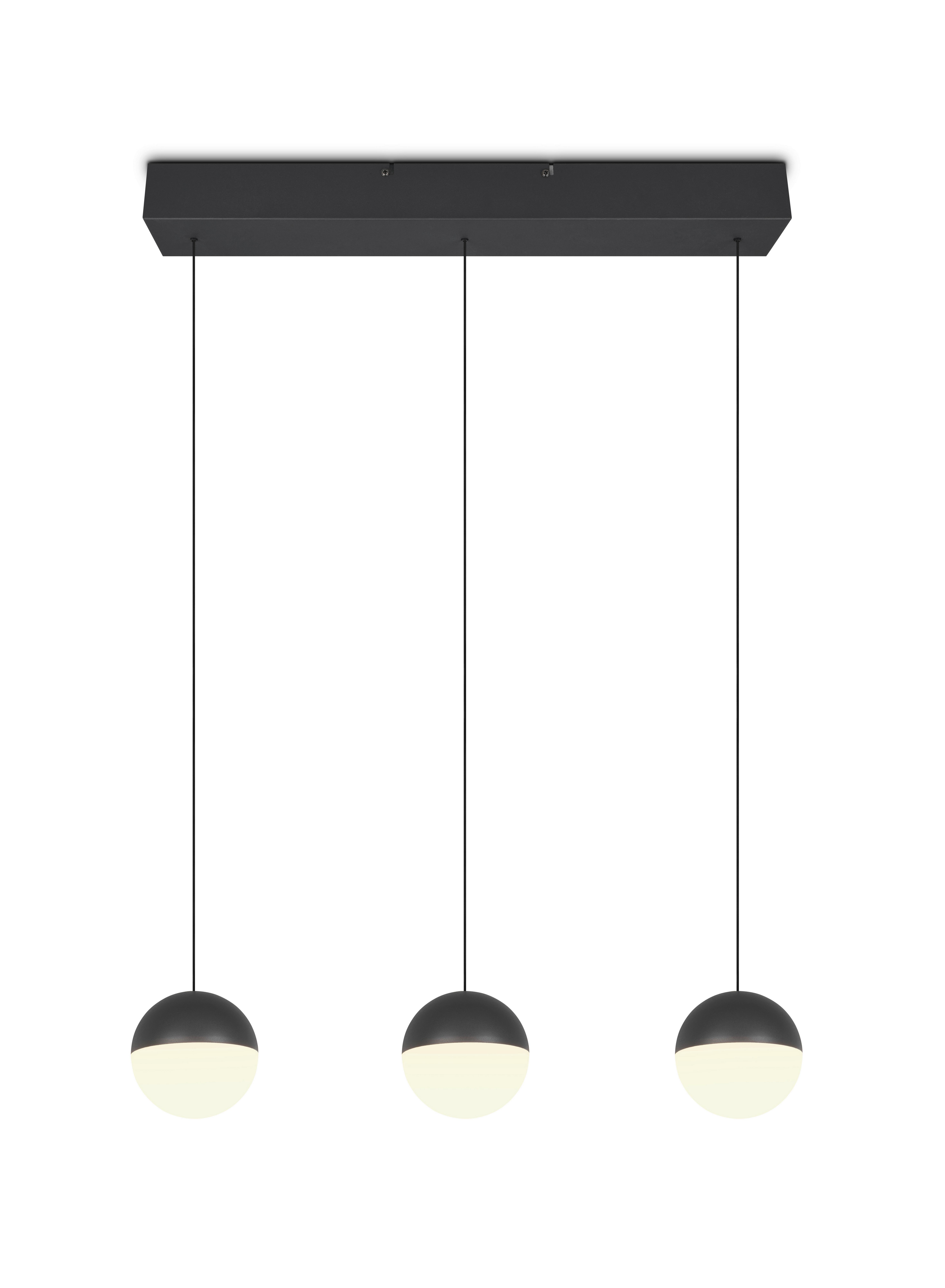 ZÁVĚSNÉ LED SVÍTIDLO SESTINE - černá, Moderní, kov/plast (60/9/150cm) - Mömax