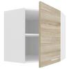 Eckoberschrank Esilo B: 57 Cm Weiß/eiche Dekor - Weiß/Sonoma Eiche, KONVENTIONELL, Holzwerkstoff (57/60/57cm) - MID.YOU