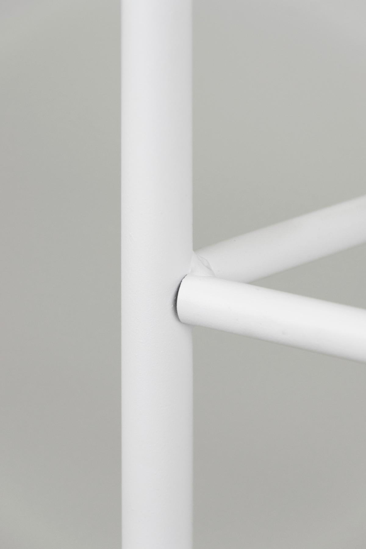 Blumenständer Aluminium Weiß Bxhxt: 27x90x27 Cm - Weiß, Basics, Metall (27/90/27cm)