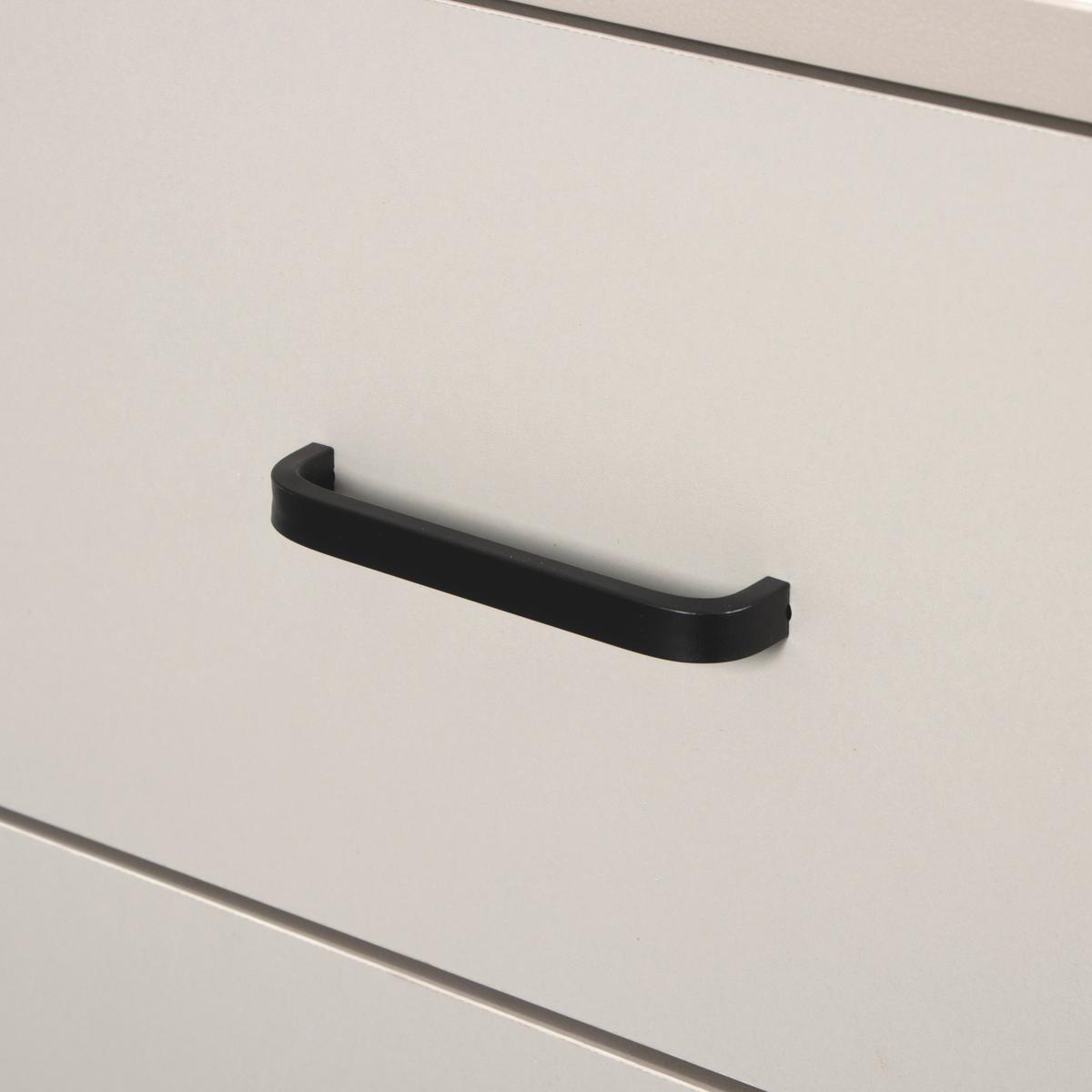 Eckschreibtisch Flux Schwarz/Kaschmir L: 140 cm - Kaschmir/Schwarz, MODERN, Holzwerkstoff/Metall (140/100/75cm) - Livetastic