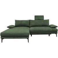 Ecksofa mit Bettkasten Lagacy 192x260 cm Webstoff Grün - Schwarz/Grün, Design, Textil (192/260cm) - MID.YOU