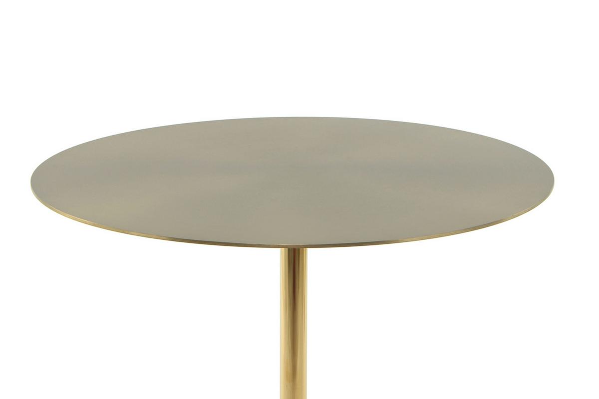 ODKLÁDACÍ STOLEK ROCIO - Design, kov/kámen (40/53cm) - MID.YOU