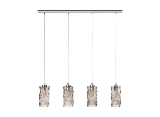 Hängeleuchte Estevau - Klar/Schwarz, MODERN, Glas/Metall (97,5/12/110cm) Hängeleuchte Estevau - Klar/Schwarz, MODERN, Glas/Metall (97,5/12/110cm)