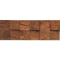 Wandverkleidung Teak Classic Cube Natur - Braun, Basics, Holz (55.2/18.4/2cm)