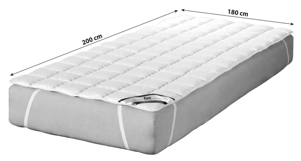 Matratzenschoner Wash Cotton 180x200 cm Baumwolle - Weiß, Basics, Textil (180/200cm) - FAN