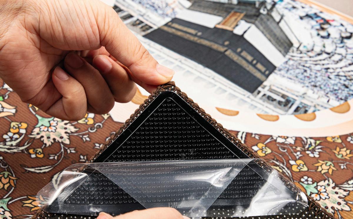 Csúszásgátló Alátét Valeria - fekete, Modern, textil (15/2,5/7,5cm) - Ondega