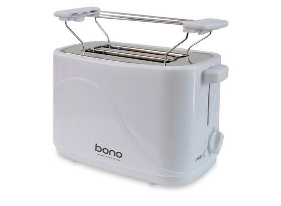 Toaster Only - Weiß, KONVENTIONELL, Kunststoff/Metall (24,6/14,1/17,2cm) - Bono Toaster Only - Weiß, KONVENTIONELL, Kunststoff/Metall (24,6/14,1/17,2cm) - Bono