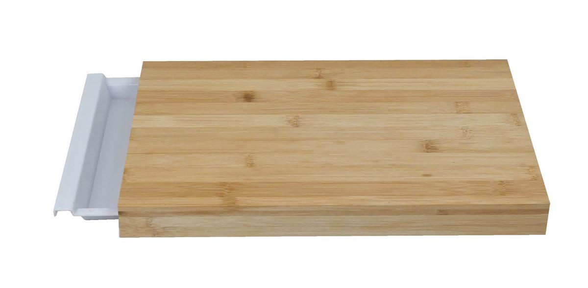 Kuchyňské prkénko SMART SMART - bílá/přírodní barvy, Konvenční, plast/přírodní materiály (38/25/3,5cm) - Mömax