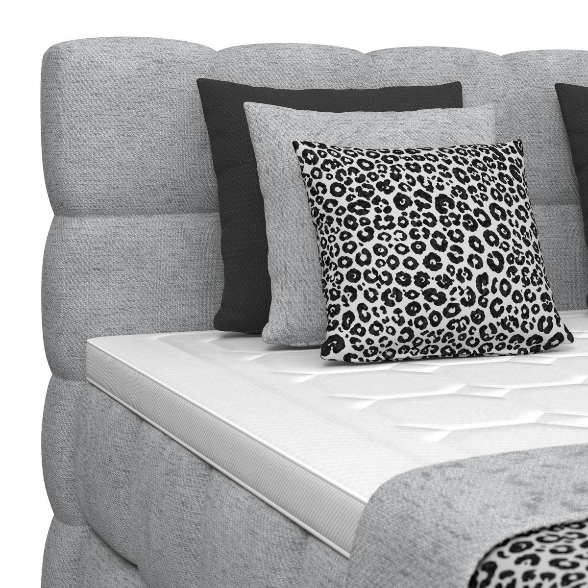 Boxspringbett Brisbane inkl. Bettkasten 200x200 - Schwarz/Grau, Trend, Holz/Holzwerkstoff (200/200cm) - Sembella