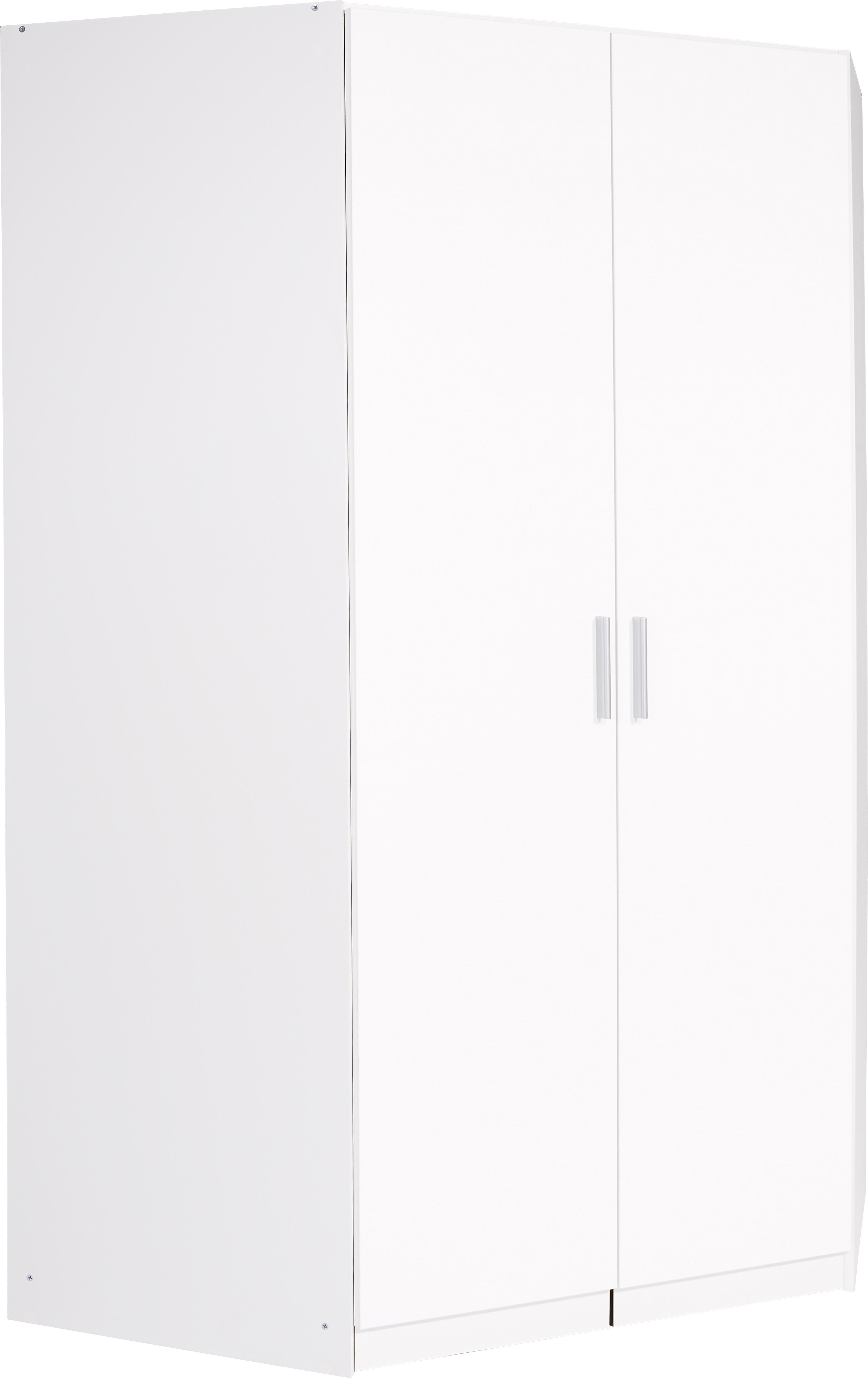 Rohová Skříň Celle - barvy hliníku, Moderní, kompozitní dřevo/plast (117/197/117cm)