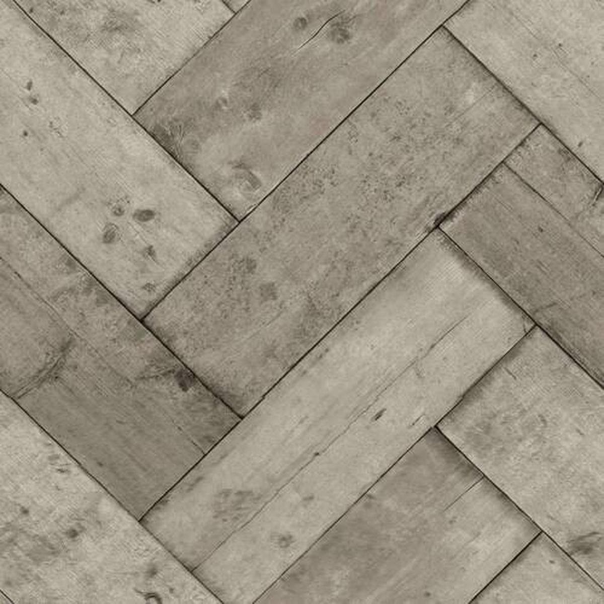 Vliestapete Herringbone - Hellgrau, Basics, Papier/Kunststoff (53/1000cm)