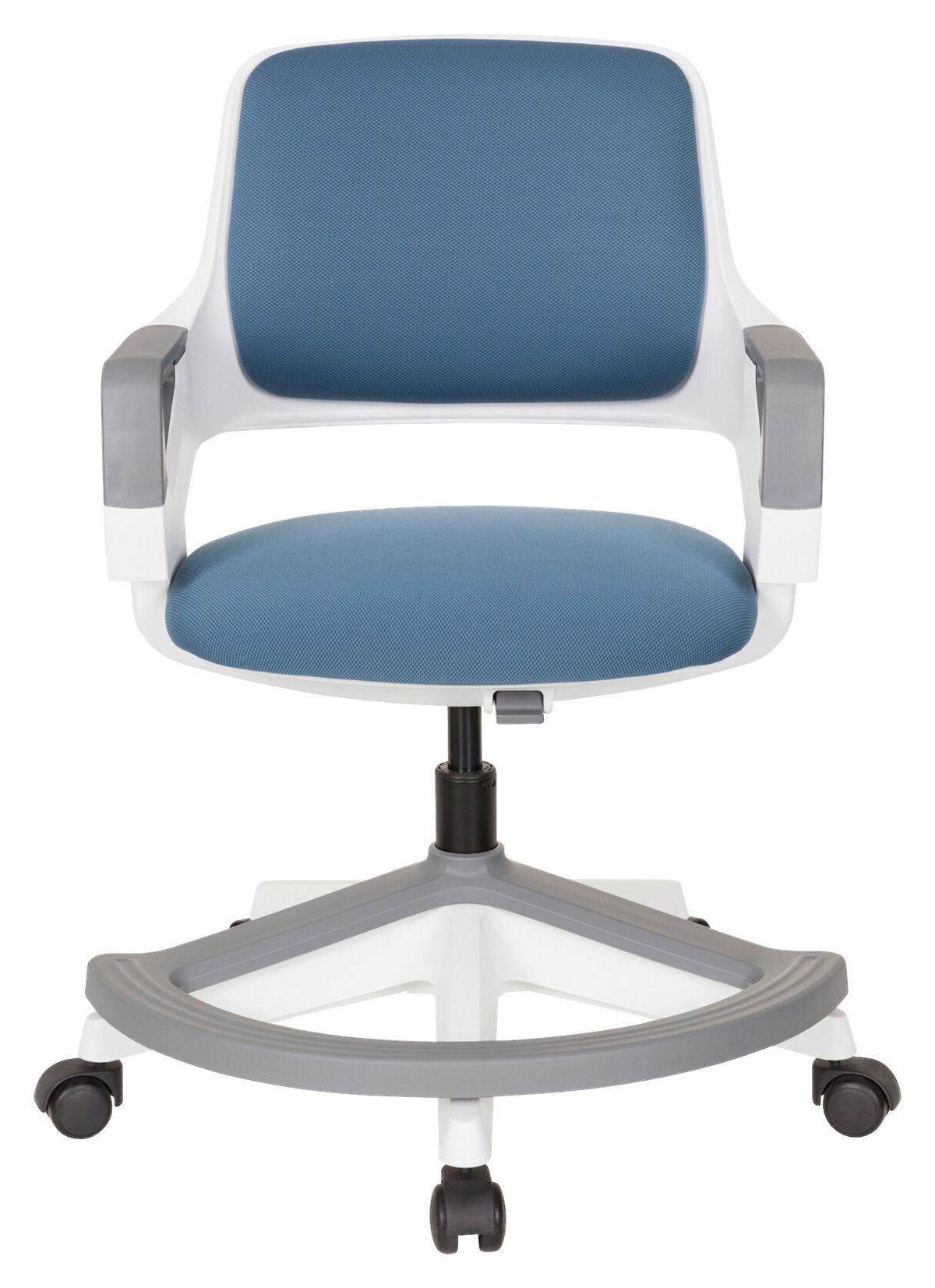Jugenddrehstuhl Kid Flex Blau - Blau/Weiß, Basics, Kunststoff (53/80-93/60cm) - MID.YOU