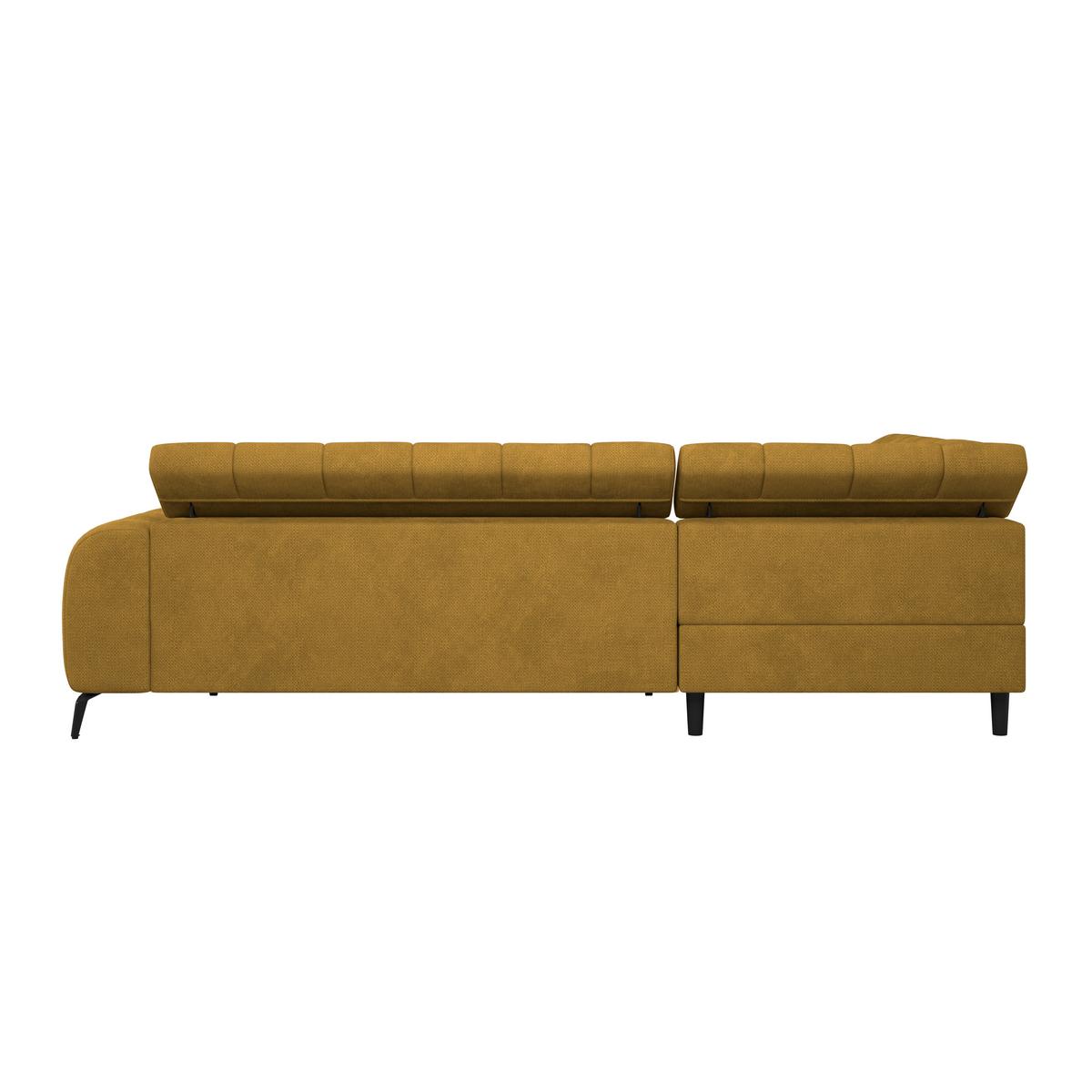 Ecksofa mit Schlaffunktion & Bettkasten Volf Terracotta - Terracotta/Schwarz, Trend, Kunststoff/Textil (203/261cm)