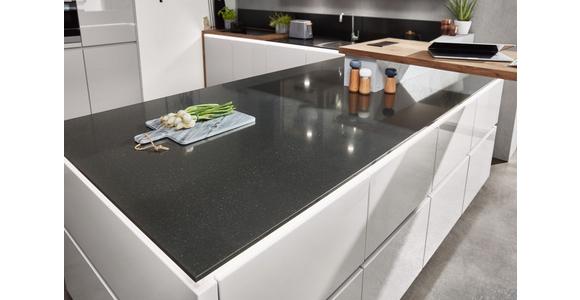 Einbauküche Luxor Frei Planbar Modern, Grifflos - Schwarz/Grau, MODERN, Holzwerkstoff - Vertico