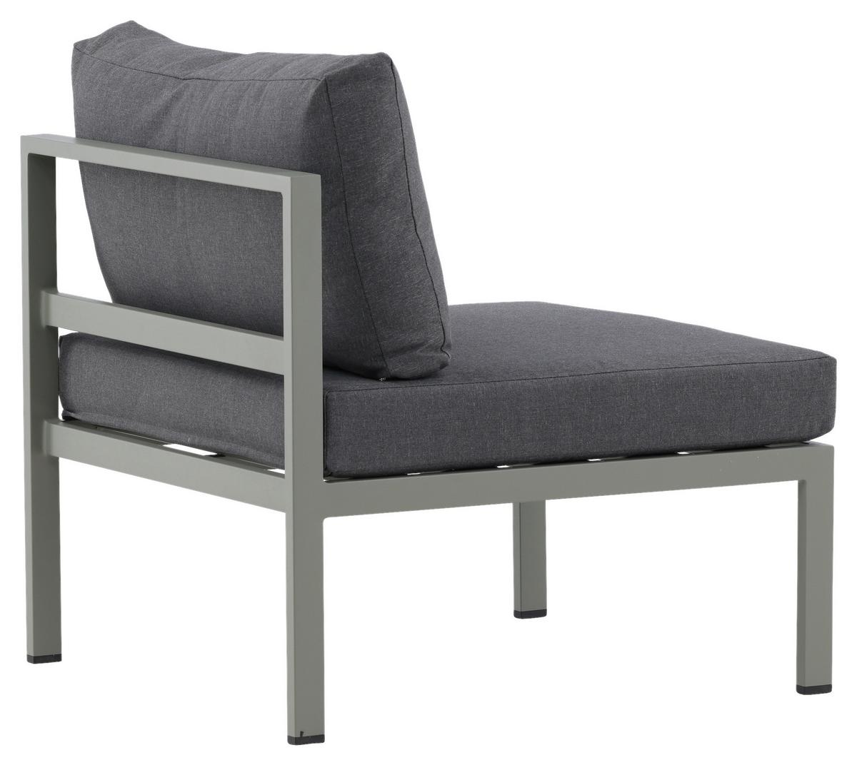 Loungesessel Copacabana - Pastellgrün/Grau, KONVENTIONELL, Metall (70/65/74cm) - Gardenson