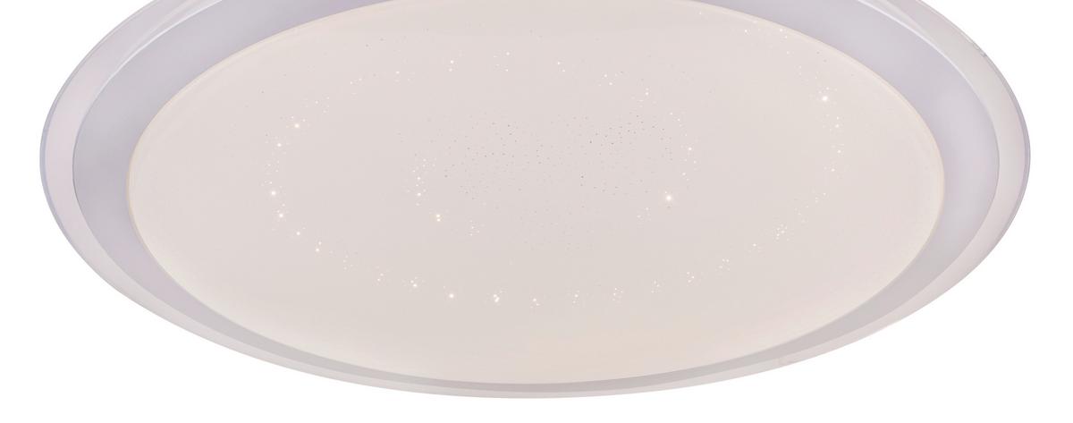 Led-deckenleuchte Rinor Ø 53 Cm Mit Farbwechsler - Silberfarben/Weiß, MODERN, Kunststoff/Metall (53/8,3cm) - Luca Bessoni