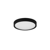 LED-Deckenleuchte Bad Clarimo Ip44 Schwarz Ø 33 cm 1-Flammig - Schwarz, Basics, Kunststoff (33/9cm) - Trio Leuchten