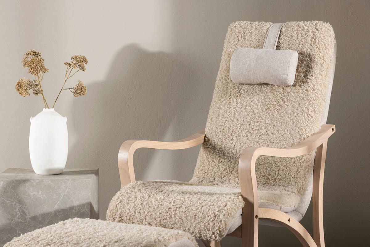 Armlehnstuhl Faro Eichefarben, Beige B: 60cm - Eichefarben/Beige, MODERN, Holz/Textil (60/107/89cm) - Livetastic