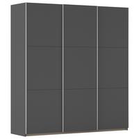 SCHWEBETÜRENSCHRANK Berny, Grau B: 196cm - Grau, Trend, Holzwerkstoff (196/210/59cm) - Rauch Möbel