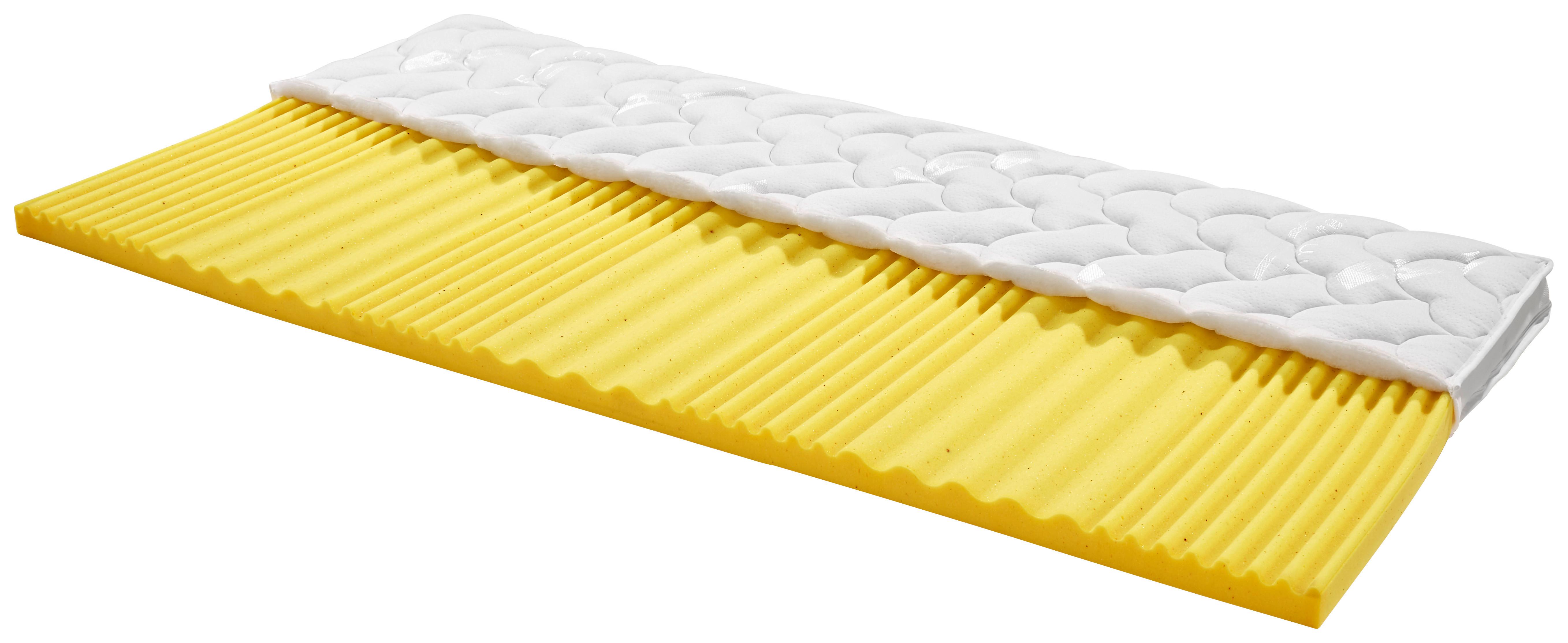 Topper Yoga Drops 90x200 Cm Kernmix 7 Zonen - Weiß, Textil (90/200cm) - Primatex