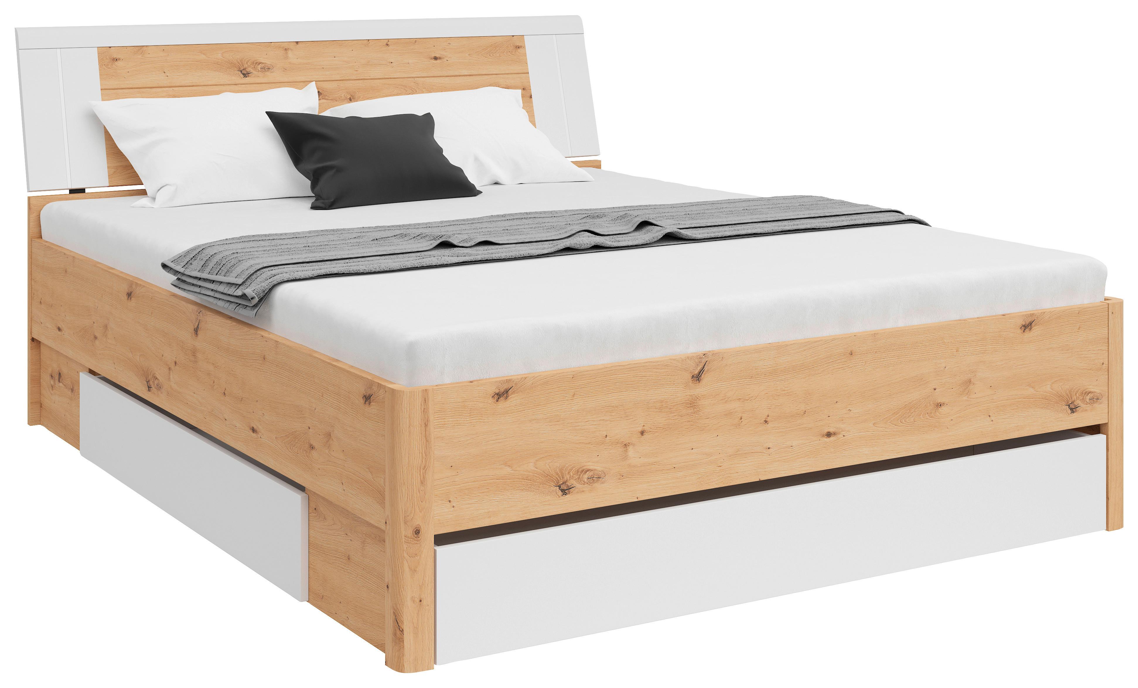 Stauraumbett SATURN mit LED-Beleuchtung