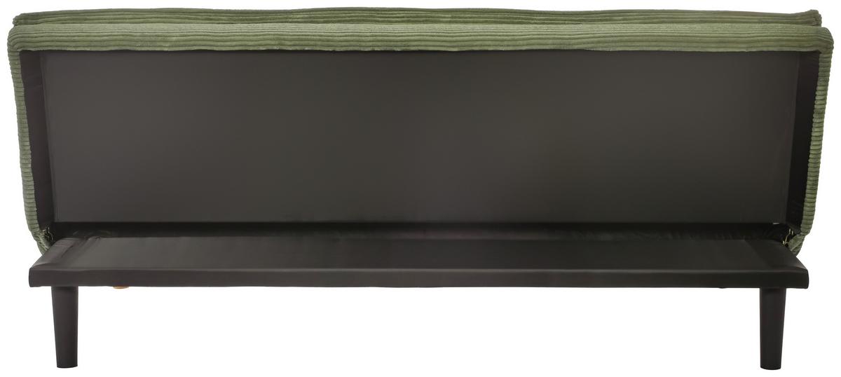 Schlafsofa Passau Grün B: 181 Cm - Schwarz/Naturfarben, Basics, Holz/Textil (181/77cm) - P & B