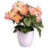 UMĚLÁ ROSTLINA BEGONIENBUSCH I - oranžová/bílá, Konvenční, plast (24cm) - Modern Living