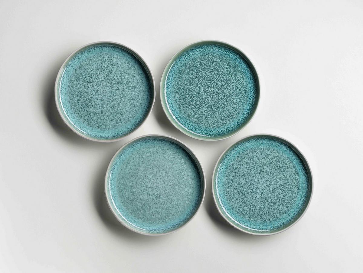 Kombiservice Elea 16-Teilig Steinzeug, Hellgrün, 4 Pers. - Hellgrün, Basics, Keramik - Mäser