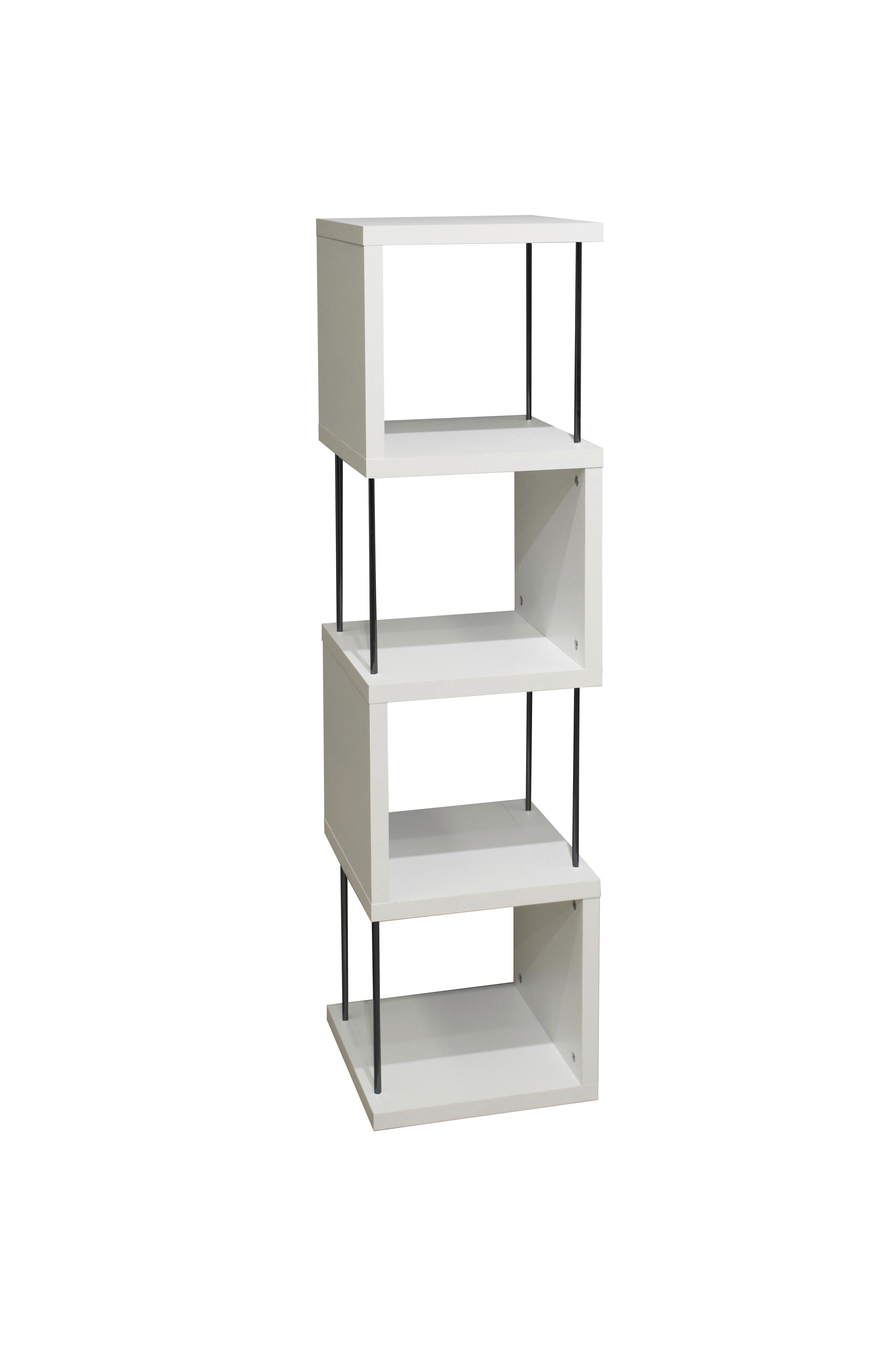 STOJACÍ REGÁL STICKS - čierna/biela, Modern, kompozitné drevo/plast (33/126/33cm) - Mömax