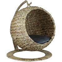 Katzen-Hängesessel Grau/Naturfarben L: 40 cm - Naturfarben/Grau, KONVENTIONELL, Naturmaterialien (40/43/47cm)