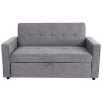 Schlafsofa Haze Hellgrau B: 162 cm - Hellgrau, Trend, Textil (162/90/89cm)