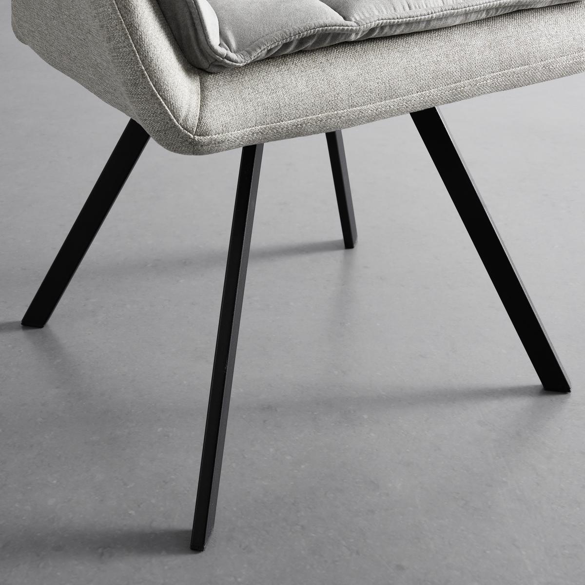 Stolička s podrúčkami BILLY béžová-otočná - čierna/béžová, Modern, kov/drevo (62/85/62cm) - P & B
