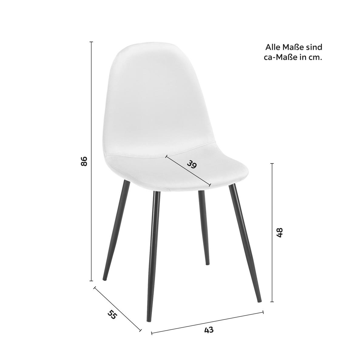 Zamatová stolička Lio béžová - čierna/béžová, Modern, kov/drevo (43/86/55cm) - Bessagi Home