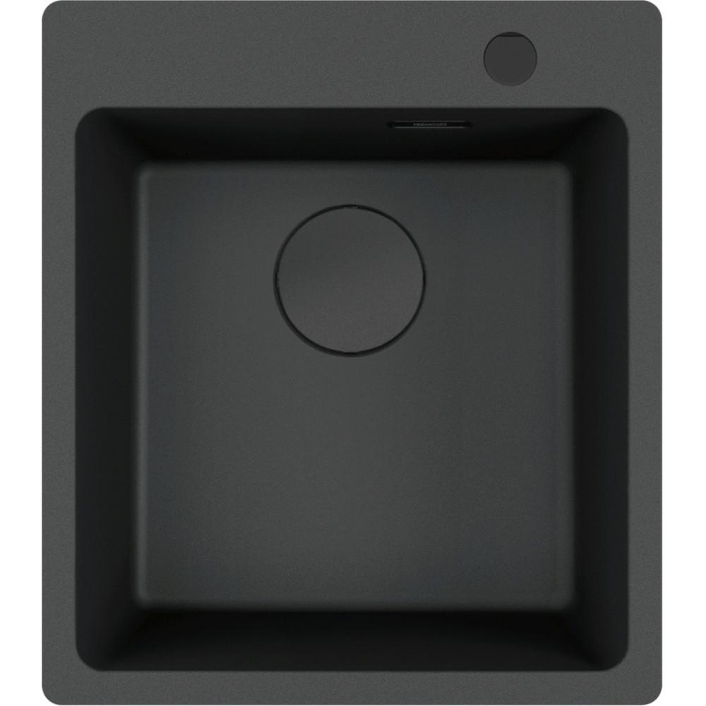 Spüle Maris Mrg 610-39 A - Schwarz, MODERN, Stein (40/39/20cm) - Franke